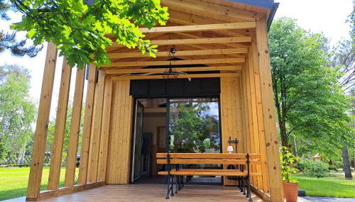 Domki przy jeziorze z prywatną plażą w Borach Tucholskich Pensjonat Alicja wczasy z dziećmi nowe luksusowe domki na skraju jeziora i lasu - Foto 2