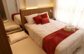 Apê a 450mt Praia da Vila - split, piscina com vista, BBQ e garagem coberta - Photo 3