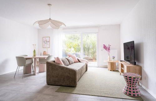 T3 urbain Toulouse 6 personnes avec terrasse - Foto 1