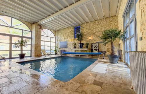 Manoir XV et Grange avec Piscine chauffée privée - Foto 55
