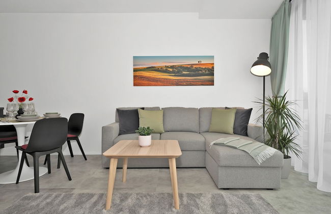 Fully equipped apartments with Terraces, Free garage parking, Netflix & AC - by Apartmány Šlapanice cz - Foto 30