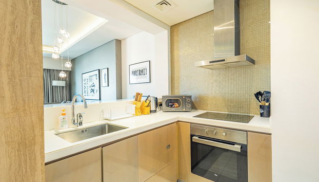 SuperHost - Dubai Dreaming Stylish 1BR, DAMAC Towers Paramount - Foto 5, Cocina privada