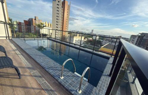 Lindo Studio com rooftop e piscina - Foto 2