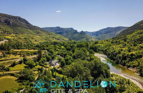 DANDELION GITE SPA Gorges du Tarn piscine jacuzzi rivière vue exceptionnelle villa nature design - Photo 24