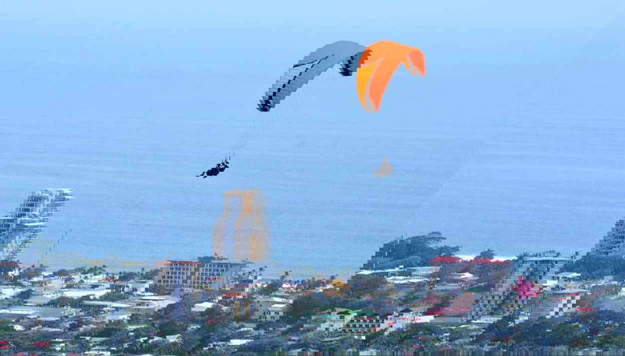 L'océan Pacifique depuis les airs