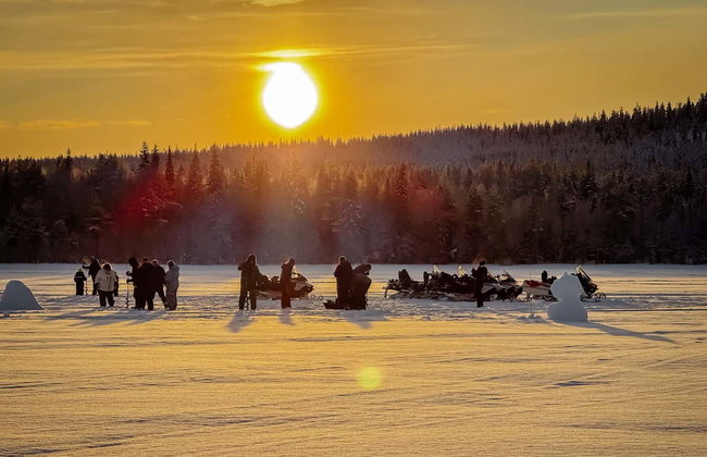 Snowmobile Ride & Ice Fishing - Photo 6