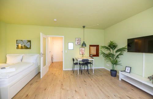 Ruhiges Apartment mit Stellplatz nahe Innenstadt & Main - Foto 5