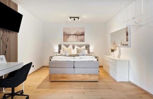 Moss & Gold Neu-Ulm - BRIGHT Collection - Studio für 3 mit Parkplatz, Küche, Arbeitsplatz - Foto 8