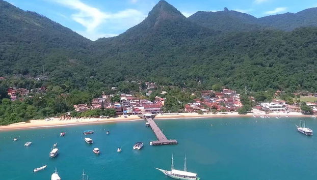 Il porto di Vila do Abraão, il capoluogo di Ilha Grande