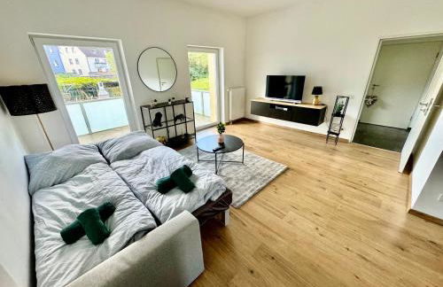 FeWo Palmtrees - Große und moderne 2 Zimmerwohnung mit Süd-West Balkon in Gladbeck-Mitte nähe Movie Park und Arena AufSchalke - Foto 9