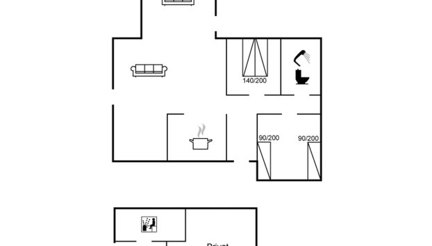 "Gwen" - 2.7km from the sea - Foto 5, Floorplan