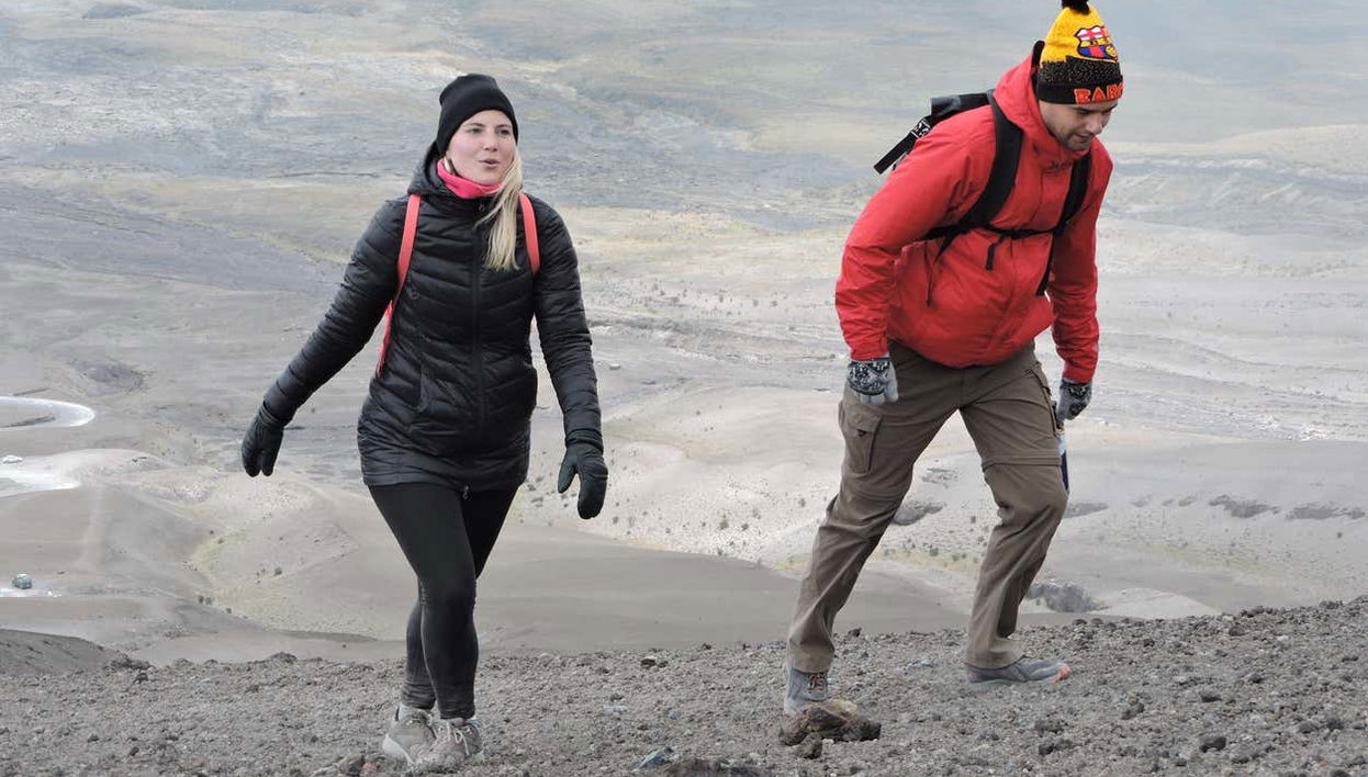 Durante l'itinerario di trekking