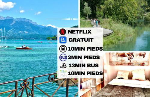 Annecy calme proche centre parking gratuit - Foto 9