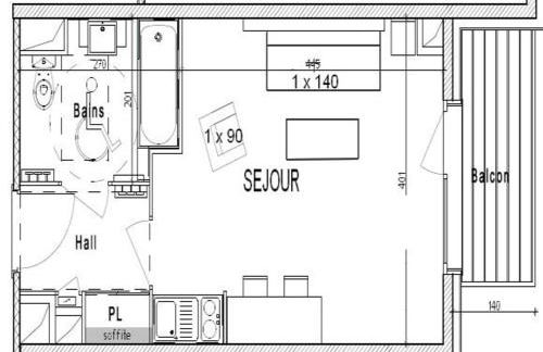 Studio confortable avec balcon aux Saisies - FR-1-594-143 - Foto 4