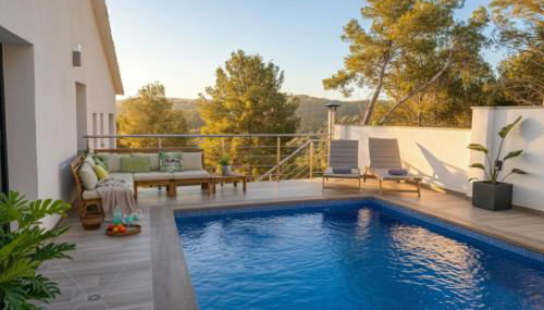 Villa privada para grupos grandes cerca de Sitges Piscina terrazas y naturaleza - Foto 3, sunbed