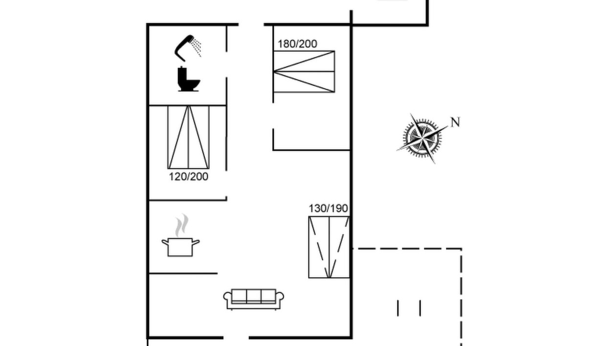 "Aksinja" - 250m to the fjord - Foto 1, Floorplan