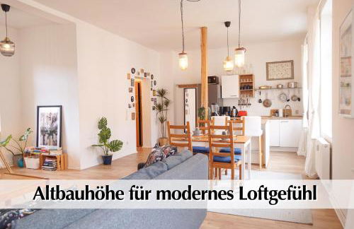 Helle Altbau FeWo mit Kingsize Bett, Smart-TV, Nobilia Küche - Nur ein kurzer Spaziergang in die Altstadt und zum Domplatz - Kostenlose Parkplätze in den umliegenden Straßen - Ausgewählte Tipps für Erfurt inklusive - Foto 7