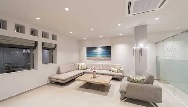 Zona de estar del vestíbulo