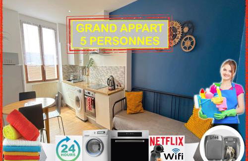 012 CHIC & COSY F2 34m2 HYPERCENTRE WIFI SMART TV NETFLIX - Foto 2