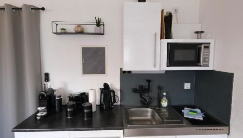 Cozy Jungle Magdeburg - Modernes Apartment mit eigenem Parkplatz - Foto 5, stove, toaster