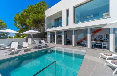 Can Ema, villa moderna con piscina frente al mar - Foto 12