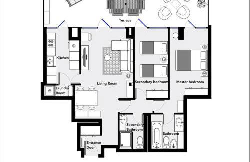 Seafront suite with terrace - Photo 19