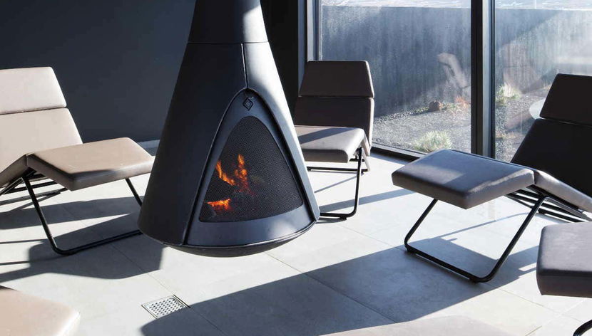 Relajación junto a la chimenea