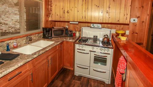 Owl Cabin - Sierra style cabin located on a quiet road in Fawnskin and backs up to National Forest! - Foto 4, stove, pet friendly, minibar