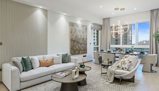 Waterfront 3BR Apt Direct Access to Nakheel Mall - Foto 5, Habitación