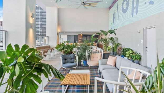 Zona de estar del vestíbulo