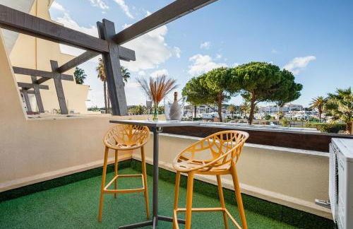 Nuit D'Ambre Port Nature - studio cosy - parking - climatisation - Village Naturiste - Foto 17