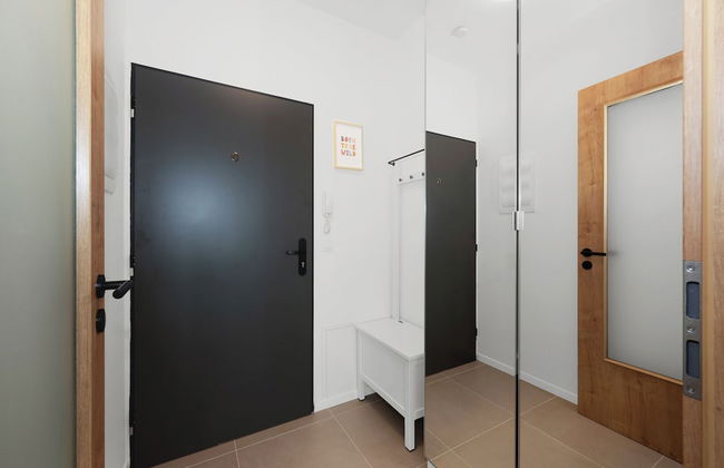 Fully equipped apartments with Terraces, Free garage parking, Netflix & AC - by Apartmány Šlapanice cz - Foto 8