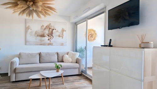 Sable & Pampas - Meublé de Tourisme 5 étoiles - Vue Panoramique & Terrasse - Climatisation - Plage à 200m - Foto 4