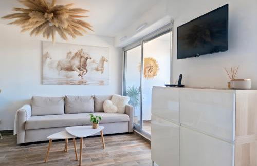 Sable & Pampas - Meublé de Tourisme 5 étoiles - Vue Panoramique & Terrasse - Climatisation - Plage à 200m - Foto 4