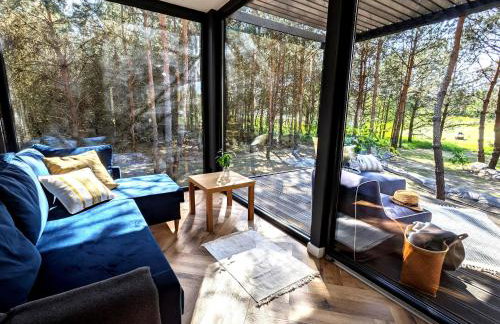 Przeszklony Tiny House w Lesie - Foto 12