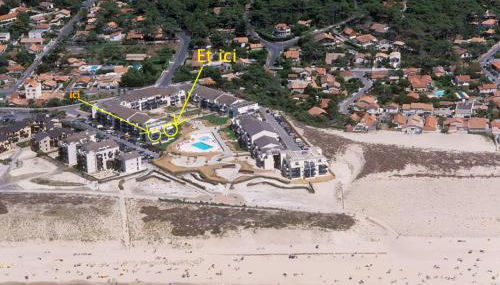 Lacanau, Résidence Bleu Marine, appartements 2e étage, exceptionnels car balcon face et vue océan avec piscine ! Et avec parking réservé - Foto 2