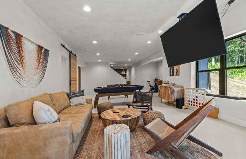 Aframe River Retreat, Sauna, Hot Tub, Workspace, New Build! - Foto 20