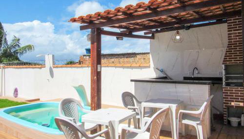 Espaço de Lazer - Casa com Piscina e Churrasqueira - Foto 2