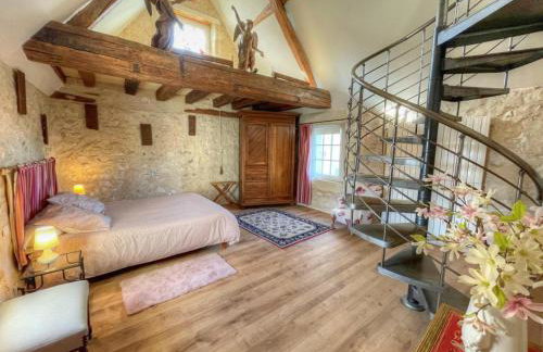 Gîte de charme XVIIe siècle avec jardin clos, balnéo, terrasse panoramique et WIFI près du Château de Villandry - FR-1-381-471 - Foto 17