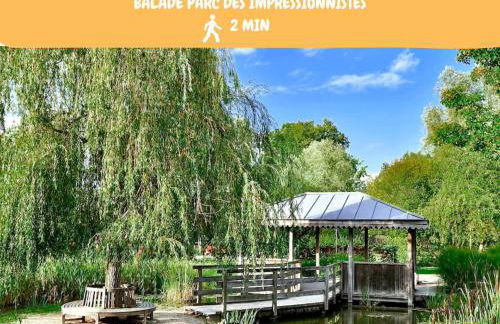 Le Bord de Seine 5min à pieds Gare Parking Privé Gratuit - Foto 32