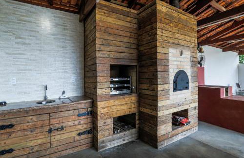 Recanto Atibaia piscina, área gourmet e vista incrível! - Foto 25