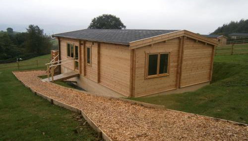 Long Mountain Centre Log Cabins - Foto 3, Garden, Garden view
