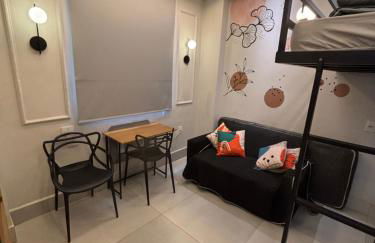 Kit pé na areia - Praia do Gonzaguinha - São Vicente - Wifi, TV e Ar condicionado - Foto 7