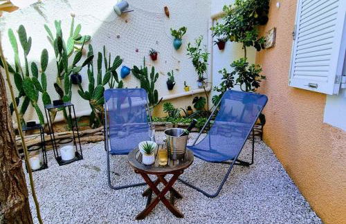 Le MARINE Rez de Jardin direct Plage Parking Privé Climatisé - Foto 13