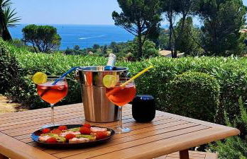 Dans un cadre d'exception, Vue mer panoramique à Agay Côte d'Azur, Village Vacances Cap Esterel, 2 chambres, avec jardin, golf, climatisation, Wifi, 5 piscines - Foto 30