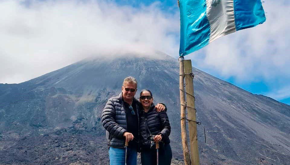 Sur le volcan Pacaya