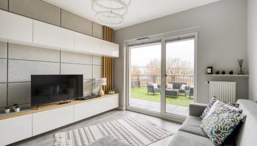 Gama Home Glebocka 5D, 2-6 Guests - Foto 1, Garden view