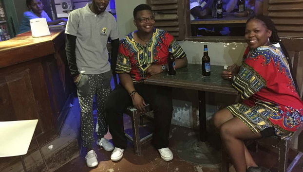 Pub crawling in Stone Town