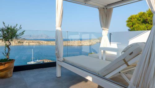 Lindos Shore Summer House with Jacuzzi and sea view !!! - Foto 2, sunbed