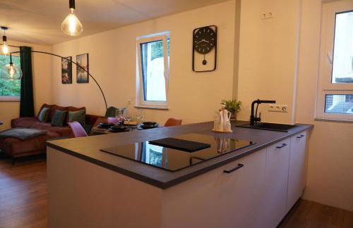 Design-Apartment I direkt im Zentrum von Bad Krozingen I Boxspring I Terrasse mit Garten & direktem Parkplatz I Boxspring I Nespresso - Foto 21